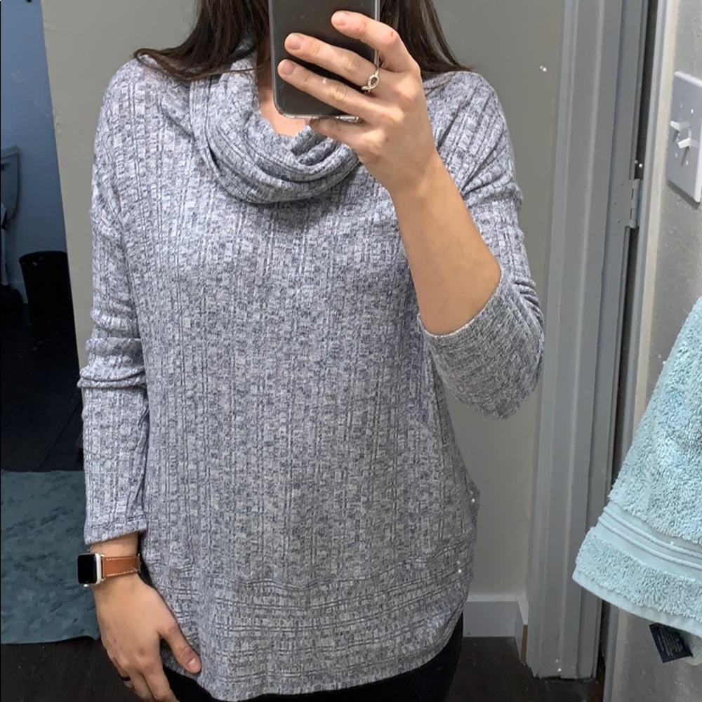 Anthro cowlneck sweater